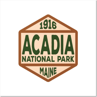 Acadia National Park badge Posters and Art